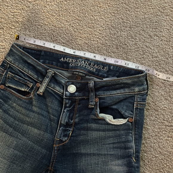 American Eagle Skinny Kick Jeans women’s size 0 Short - Picture 4 of 7